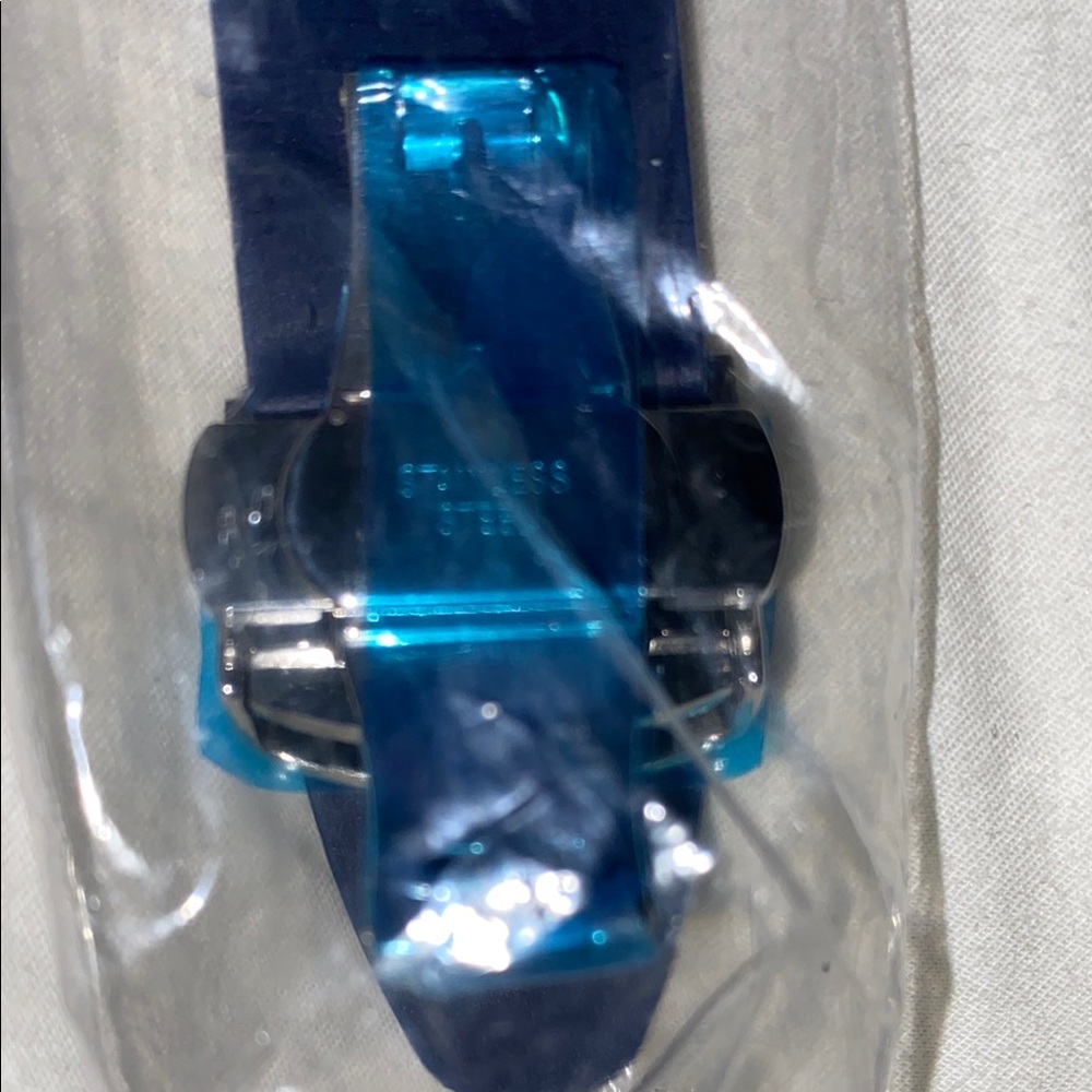 Black and Blue Watch Strap - Picture 3 of 3